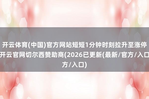 开云体育(中国)官方网站短短1分钟时刻拉升至涨停-开云官网切尔西赞助商(2026已更新(最新/官方/入口)