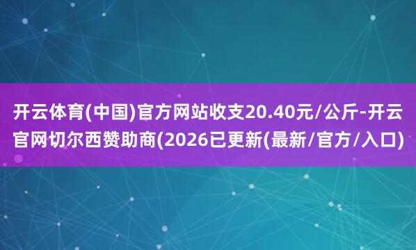 开云体育(中国)官方网站收支20.40元/公斤-开云官网切尔西赞助商(2026已更新(最新/官方/入口)